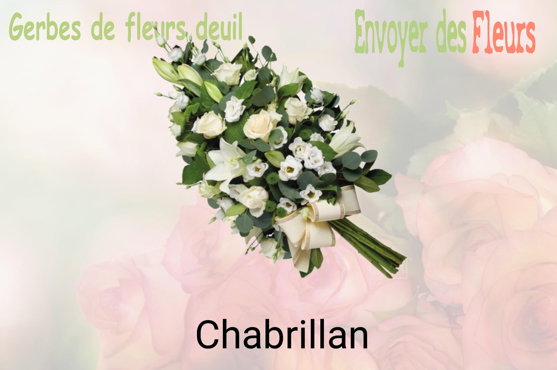 Gerbe de fleurs de deuil livrée à Chabrillan